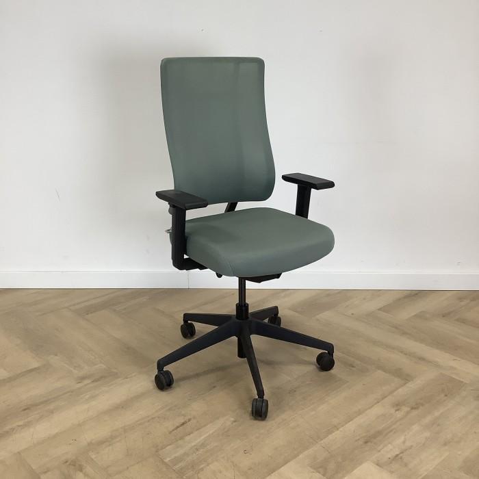 Ultraspring ergonomische bureaustoel, groen - zwart, Huis en Inrichting, Bureaustoelen, Bureaustoel, Zwart, Gebruikt, Ergonomisch