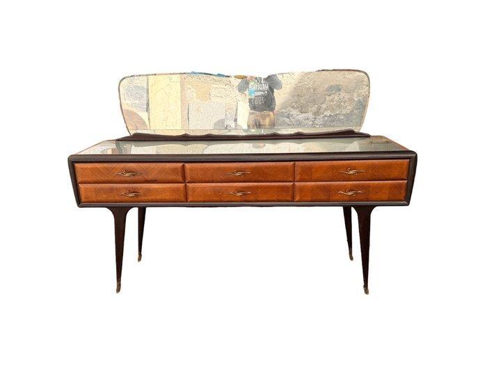 Credenza - Hout, Glas, Messing, Antiquités & Art, Art | Objets design