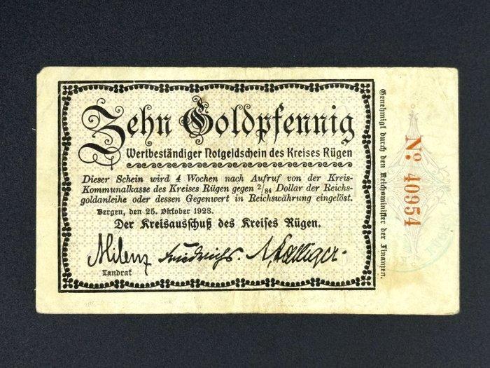 Duitsland, Rügen. - 4 banknoten - Wertbeständiges Notgeld, Postzegels en Munten, Bankbiljetten | Europa | Niet-Eurobiljetten
