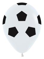 Ballonnen Soccer Ball White 30cm 25st, Hobby en Vrije tijd, Nieuw, Verzenden