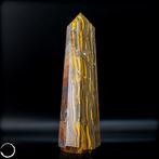 Krachtige tijgeroog-obelisk – Natuurlijke elegantie uit