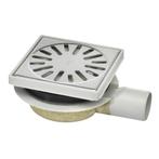 Doucheput Aquaberg ABS Vloerput ABS Opzetstuk Bezand RVS, Ophalen of Verzenden, Nieuw, Douche