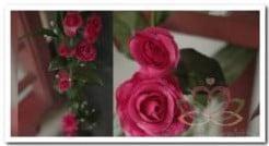 Zijden Rozen Guirlande 005 Fuchsia, Huis en Inrichting, Woonaccessoires | Kunstplanten en Kunstbloemen, Nieuw