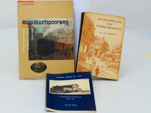 Set 3 boeken: De tramwegen v Noordbrabant / De Gemeentetr..., Collections, Trains & Trams, Enlèvement ou Envoi