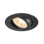 SLV NEW TRIA 68 rond Inbouw armatuur kantelbaar mat zwart, Huis en Inrichting, Verzenden, Nieuw, Trendy verlichting