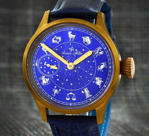 Roman Miller - Zodiac, Sapphire crystal - Sans Prix de, Handtassen en Accessoires, Horloges | Heren