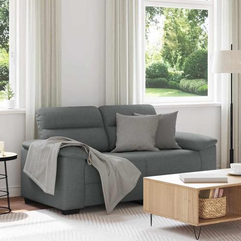 vidaXL 2-zitsbank 120 cm stof donkergrijs, Huis en Inrichting, Zetels | Zetels, Nieuw, Verzenden