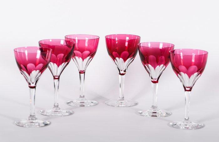 Schitterend lot van 6 antieke kristallen Val Saint Lambert, Antiek en Kunst, Antiek | Meubels | Tafels