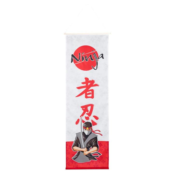 Ninja Banner 1m, Hobby en Vrije tijd, Feestartikelen, Nieuw, Verzenden