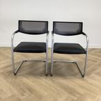 Complete Design set van 4x Vitra Visasoft Visavis, Gebruikt, Zwart, Eén