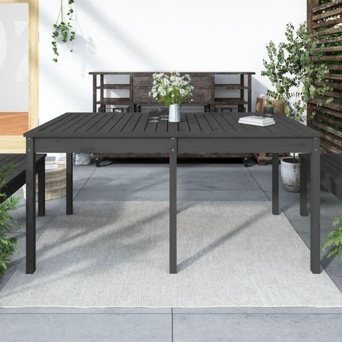 vidaXL Tuintafel 159,5x82,5x76 cm massief grenenhout grijs, Jardin & Terrasse, Tables de jardin, Envoi