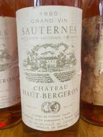1980 Château Haut Bergeron - Sauternes Grand Cru - 3 Flessen, Verzamelen, Wijnen, Nieuw