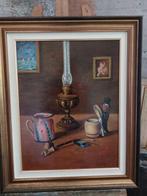 Beniamino Ascione (1895-1977) - Natura morta con lampada e, Antiek en Kunst