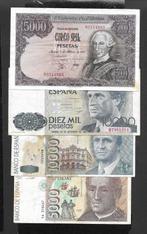 Spanje. - 2 x 5000 and 2 x 10000 Pesetas - various dates, Postzegels en Munten