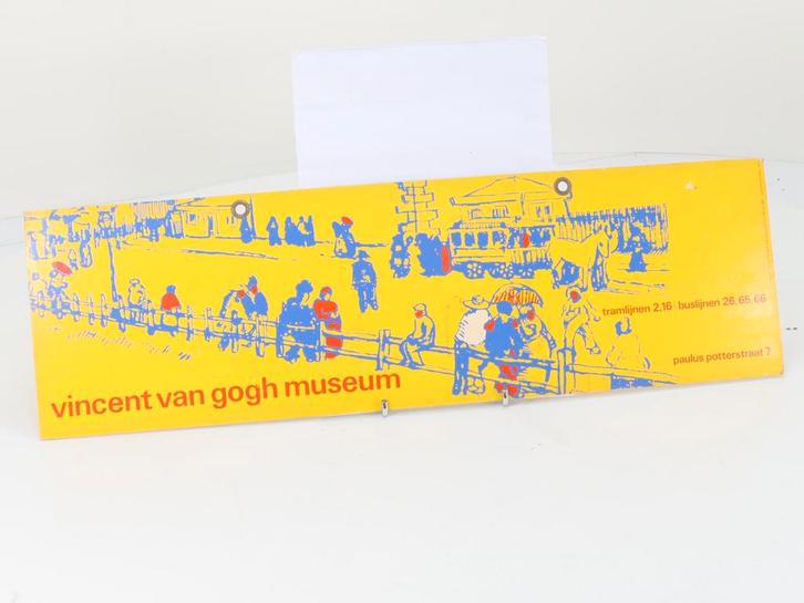 GVB Tram Vincent Van Gogh Museum Paulus Potterstraat 7, Verzamelen, Spoorwegen en Tram, Overige typen, Gebruikt, Ophalen of Verzenden