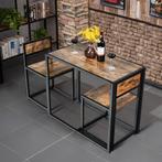 Tweedekans | Coast 3-Delige Eetkamerset Bar Tafel Set Keuken, Huis en Inrichting, Complete eetkamers, Ophalen of Verzenden, Nieuw
