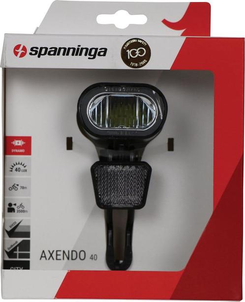 Spanninga Axendo 40 Lux (naaf) dynamo koplamp, Vélos & Vélomoteurs, Accessoires vélo | Éclairage de vélo, Envoi