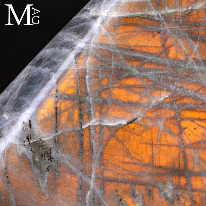 Madagascar Labradorite – Reflets dor orange Labradorite, Verzamelen, Mineralen en Fossielen