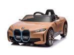 BMW i4, elektrische kinderauto, 12v, leren zitje, Nieuw, Afstandsbediening, Ophalen of Verzenden