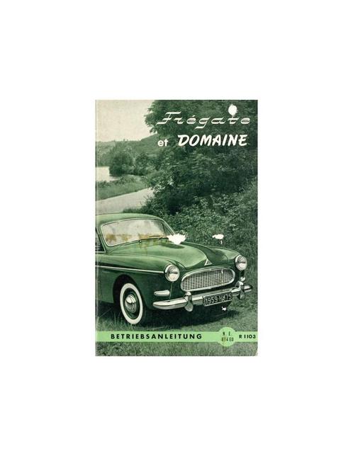 1958 RENAULT FREGATE & DOMAINE INSTRUCTIEBOEKJE DUITS, Auto diversen, Handleidingen en Instructieboekjes