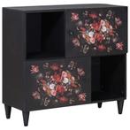 vidaXL Opbergkasten Multikleur 80 x 33,5 x 75 cm Massief, Huis en Inrichting, Verzenden, Nieuw