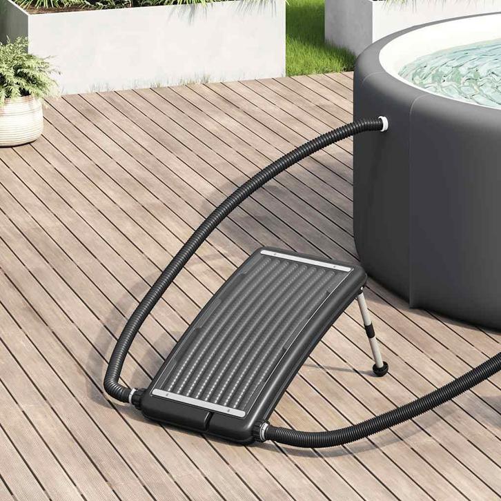 vidaXL Zwembadverwarmingspaneel solar gebogen 72,5x46 cm, Tuin en Terras, Zwembaden, Nieuw, Verzenden