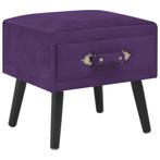 vidaXL Nachtkastje 40x35x40 cm fluweel donkerpaars, Huis en Inrichting, Slaapkamer | Nachtkastjes, Verzenden, Nieuw