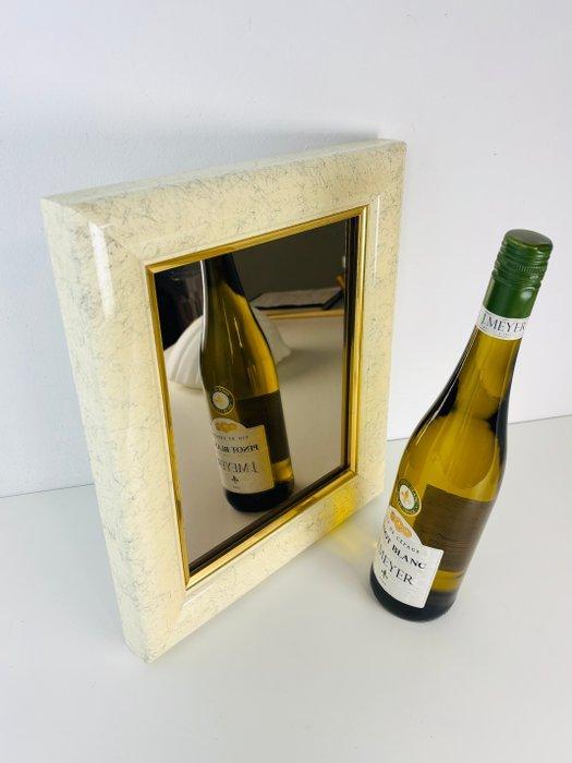 Spiegel- Vintage jaren 70 spiegel - Glas, Hout, Antiek en Kunst, Curiosa en Brocante