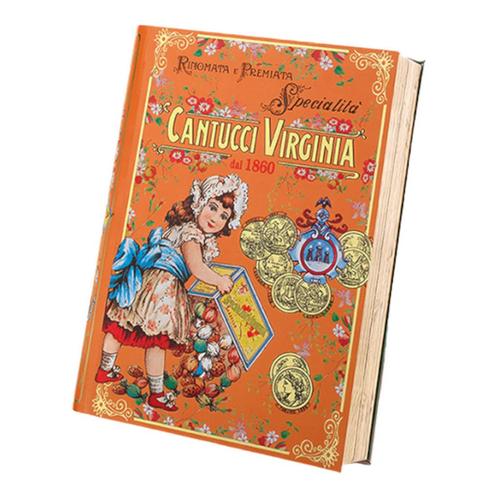 Virginia amandel cantucci in metalen boek 150g, Verzamelen, Wijnen