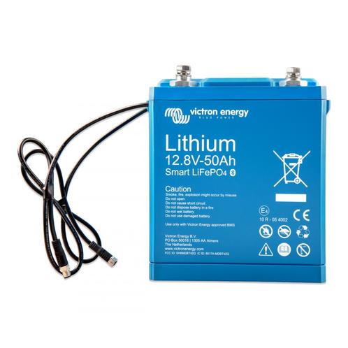 Victron Smart 12.8V/50Ah LiFePO4 Batterij met M8-schroefi..., Doe-het-zelf en Bouw, Overige Doe-Het-Zelf en Bouw, Nieuw, Verzenden