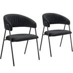 tectake Eetkamerstoel Bedano, gestoffeerd, geweven stof, 150, Huis en Inrichting, Stoelen, Verzenden, Nieuw