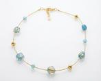24 karaat - vetro di Murano, Geel goud - Halsketting - Glas