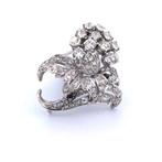 Broche - 18 carats Or blanc - 3.50ct. tw. Diamant