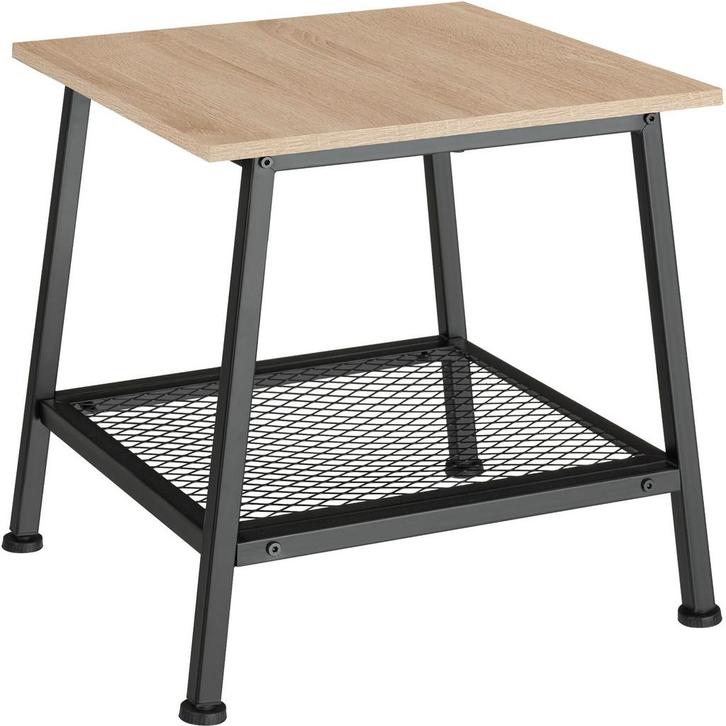 tectake Bijzettafel Bedford 45,5x45x47cm - Industrieel licht, Huis en Inrichting, Tafels | Bijzettafels, Verzenden