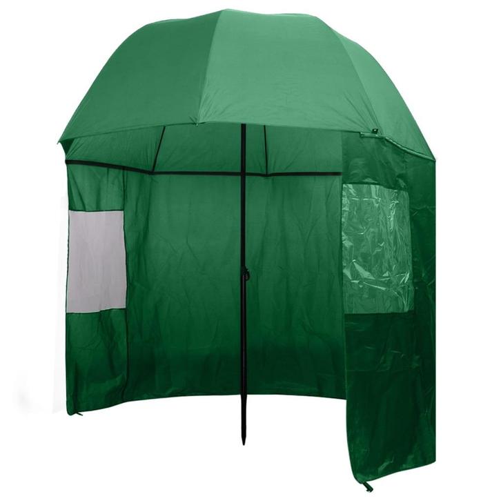 vidaXL Visparaplu groen 300 x 240 cm, Tuin en Terras, Parasols, Nieuw, Verzenden