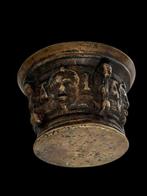 Vijzel - Messing - Antieke vijzel / 17e eeuw, Antiek en Kunst