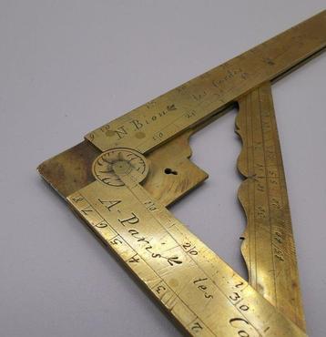 Nicolas Bion - Règle à calculer Antique - Compas de