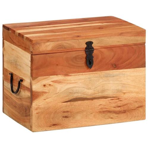 vidaXL Opbergbox 39x28x31 cm massief acaciahout, Huis en Inrichting, Kasten | Overige, Nieuw, Verzenden