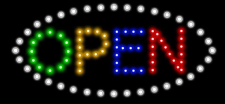 OPEN lamp LED verlichting reclame bord lichtbak #B4, Huis en Inrichting, Lampen | Overige, Nieuw, Verzenden