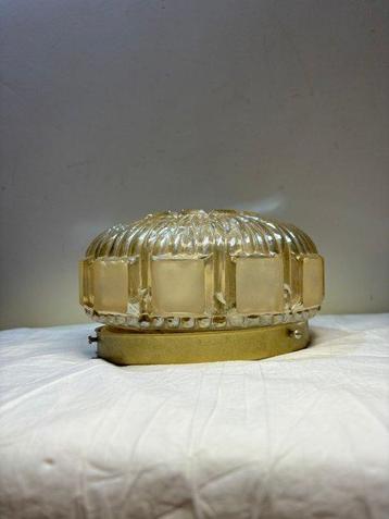 Lampe - Vintage Art Deco lampe en verre - Verre