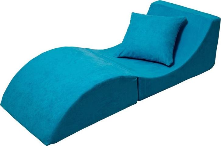 Opvouwbare Relax Sofa Blauw | OP=OP | Ideaal voor Logees, Huis en Inrichting, Zetels | Zetels, 150 tot 200 cm, Minder dan 75 cm