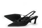 Steve Madden Slingbacks in maat 38 Zwart, Verzenden, Zwart, Steve Madden, Zo goed als nieuw