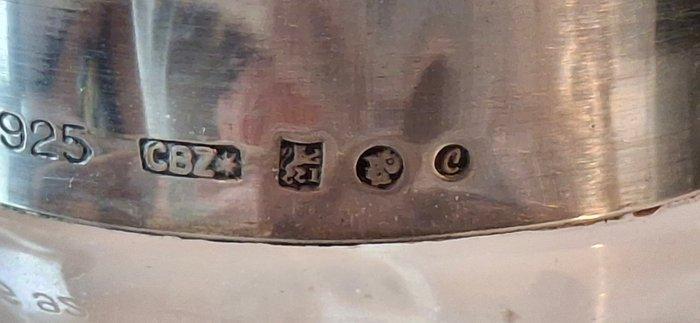 C Bos Amsterdam. - C Bos Amsterdam - Karaf - Geëtste Karaf,, Antiek en Kunst, Antiek | Zilver en Goud