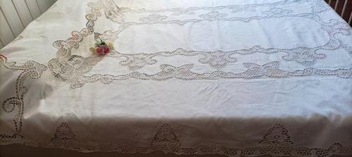 Indeling zonder reservering - Indrukwekkend groot handdoek, Antiek en Kunst, Antiek | Tapijten, Tafelkleden en Textiel