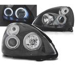 PHARES POUR RENAULT CLIO 01-05 ANGEL EYES CCFL FOND NOIR, Verzenden