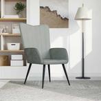 vidaXL Relaxstoel fluweel lichtgrijs, Huis en Inrichting, Fauteuils, Verzenden, Nieuw