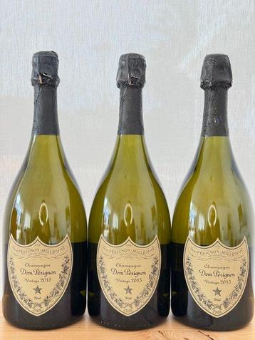 2015 Dom Pérignon - Champagne Brut - 3 Bouteilles (0,75 L), Verzamelen, Nieuw