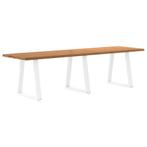 vidaXL Eettafel met natuurlijke rand 280x80x74 cm massief, Huis en Inrichting, Tafels | Eettafels, Verzenden, Nieuw