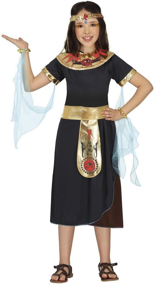 Cleopatra Kostuum Zwart Meisje, Enfants & Bébés, Costumes de carnaval & Déguisements, Envoi