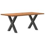 vidaXL Eettafel rechthoekig 180x90x74 cm massief eikenhout, Huis en Inrichting, Tafels | Eettafels, Verzenden, Nieuw